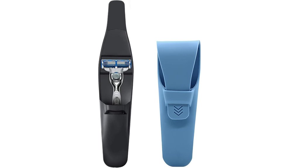 Must-Have Travel Razors With Protective Covers 6 linmei blue black razor cases