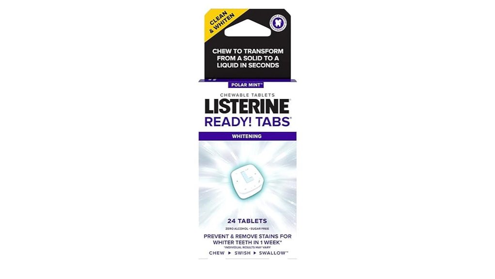 listerine whitening sugar free mint