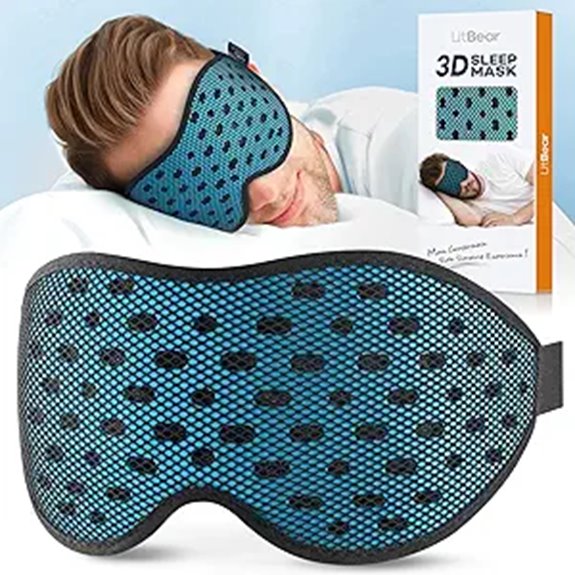 The Best Sleep Masks With Side‑Sleeper Straps for Slumber 11 litbear breathable 3d mask