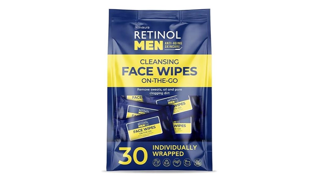 Micellar Water Wipes (Travel Pack) Keep Skin Spotless on Go 9 livaura men s 30 retinol