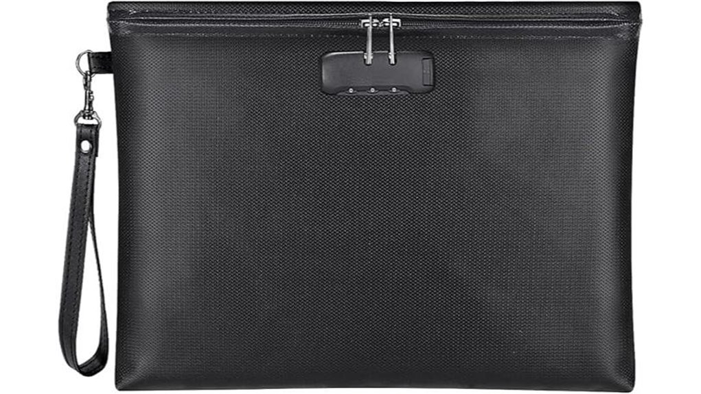 Best Document Pouches for Passport + Phone (Water-Resistant) 6 lockable fireproof waterproof zoopip