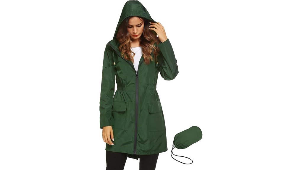 lomon hooded waterproof raincoat