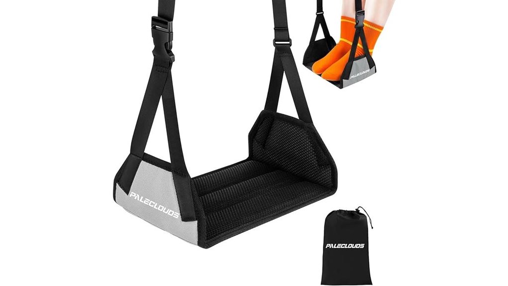 Best Foot Hammocks for Airplanes (Light, Adjustable) 11 long flight bamboo foot hammock no collapse