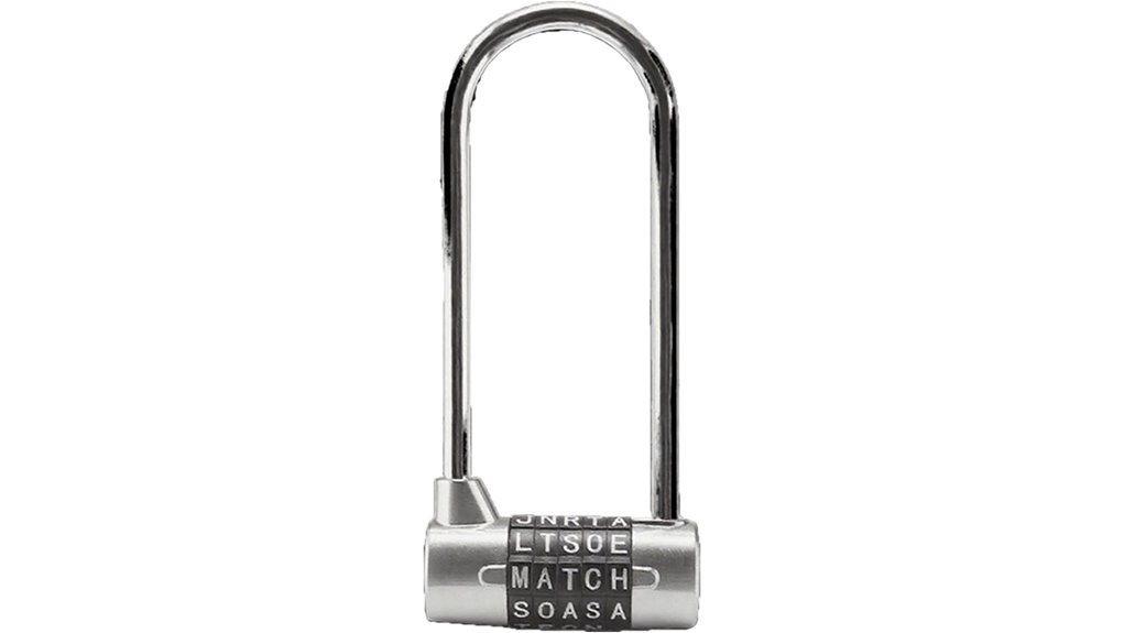 Travel‑Safe Locks (Long Shackle) Hostel Lockers Keep Bag Safe 10 long shackle 5 digit silver
