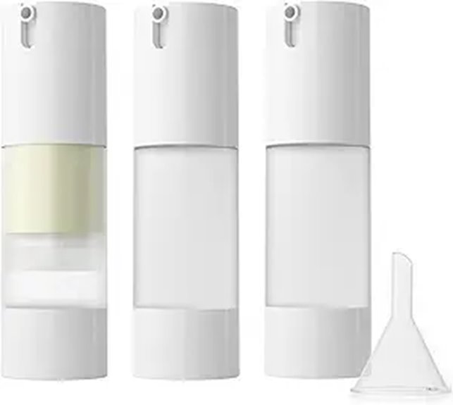 Leakproof Travel Pump Bottles (Lotion-Friendly) That Keep Your Essentials Safe 10 longway 3 pack airless bottles