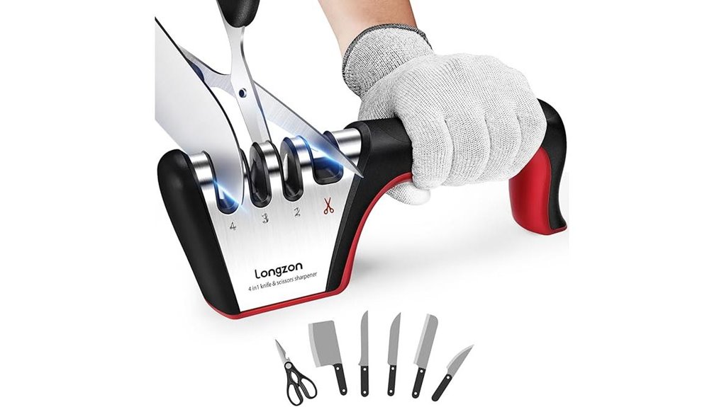 The Manual Knife Sharpeners Every Chef Deserves 11 longzon knife sharpener gloves