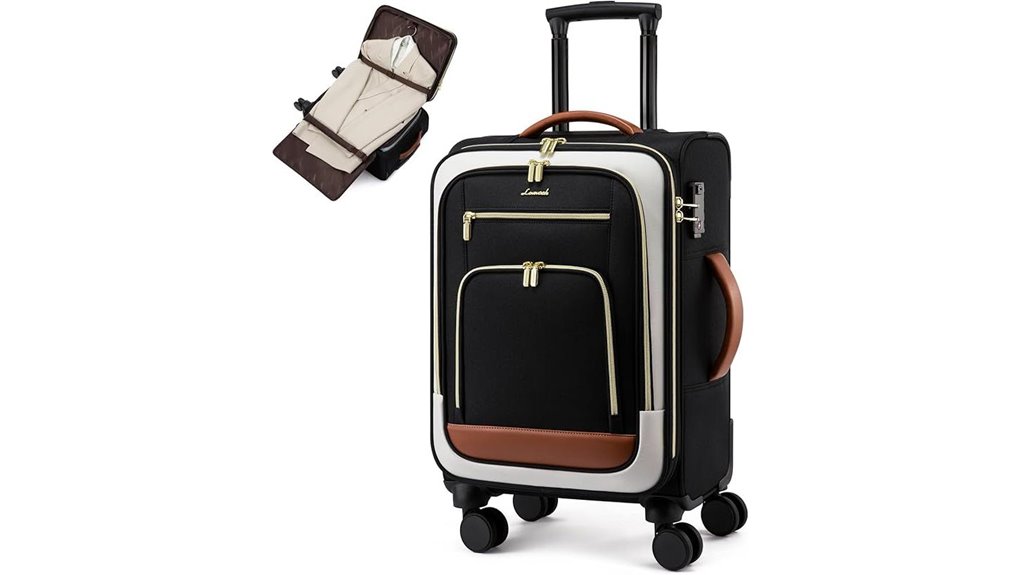 lovevook 22 inch tsa approved suitcase