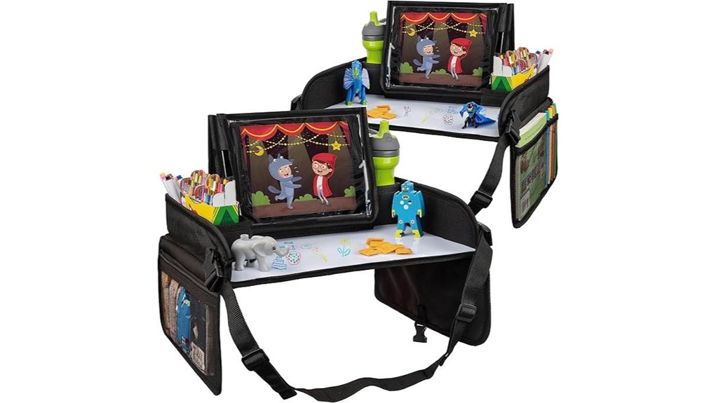 Best Lap‑Friendly Travel Activity Trays to Keep Kids Entertained 7 lusso kids 2 pack tray