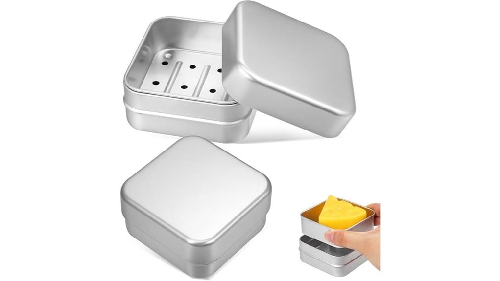 Best Refillable Shampoo‑Bar Tins: Rust‑Free, Great Drainage 11 luxshiny aluminum soap holders