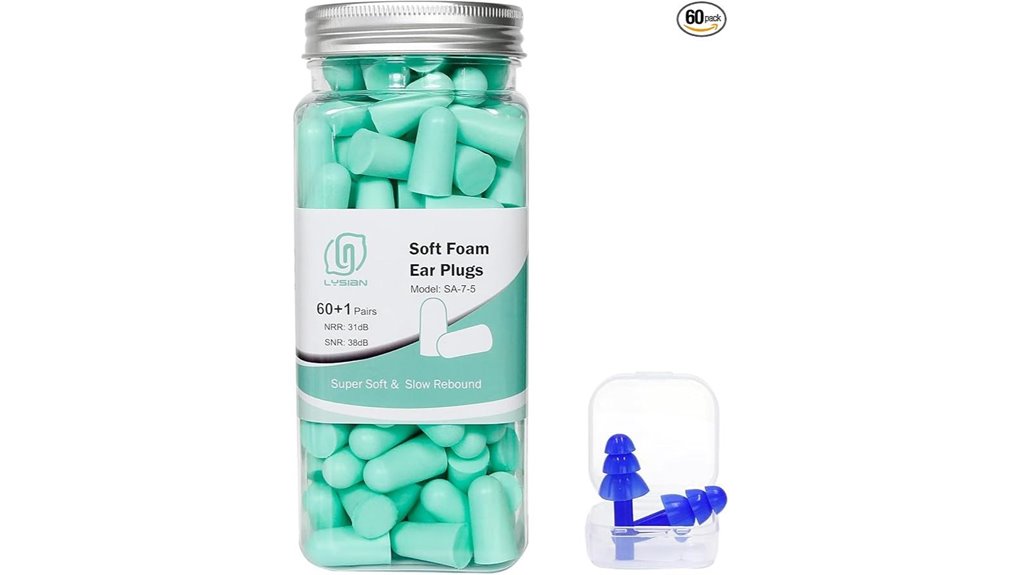 Best Earplugs for Sleeping in Hotels: Foam vs Silicone 8 lysian foam 38db earplugs