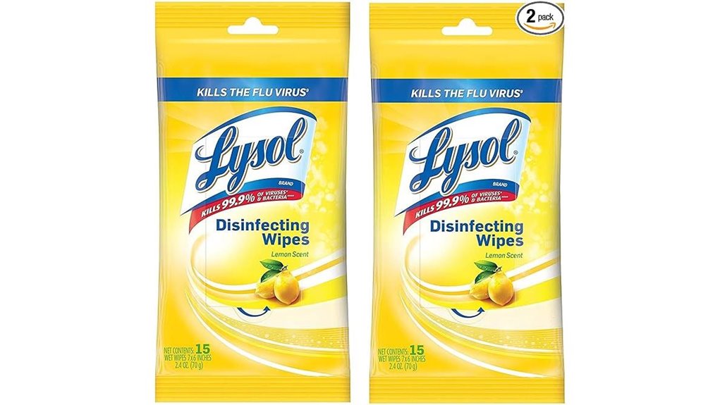 Travel Wipes with Resealable Packs That Every Traveler Loves 6 lysol lemon wipes pack