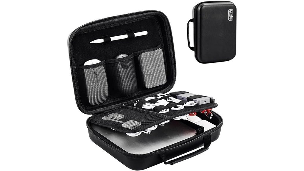 Hard Shell Protective Dongle Cases for Travel Tech 7 macbook charger travel organizer