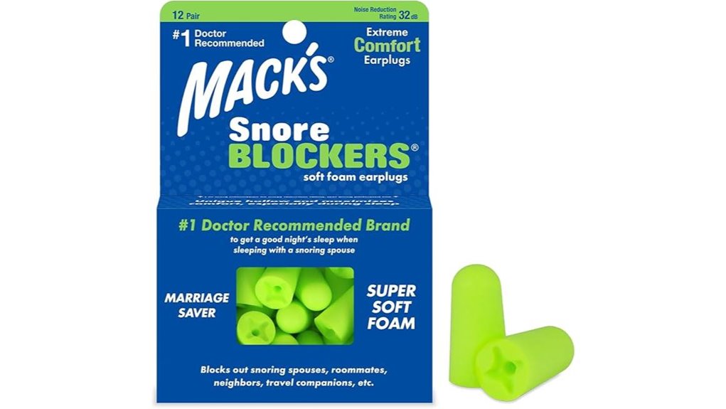 High NRR Earplugs That Silence Snoring Roommates 1 mack s 12 pair soft earplugs32db