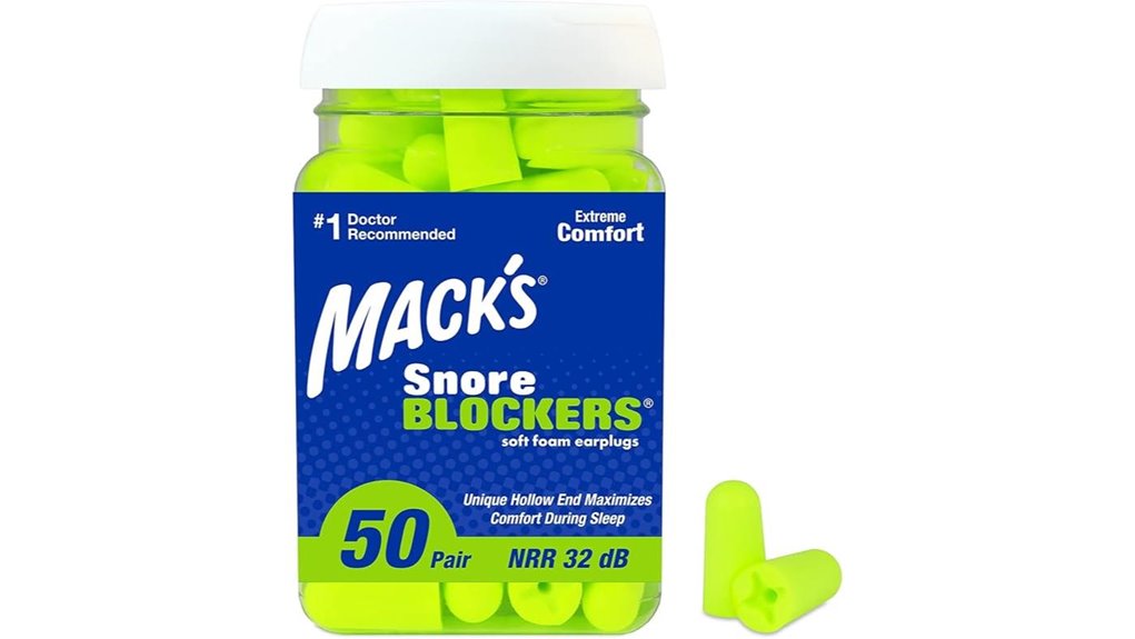 High NRR Earplugs That Silence Snoring Roommates 3 mack s 32db foam 50pairs