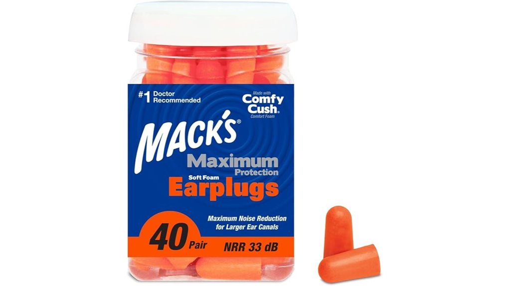 High NRR Earplugs That Silence Snoring Roommates 6 mack s 33db foam earplugs