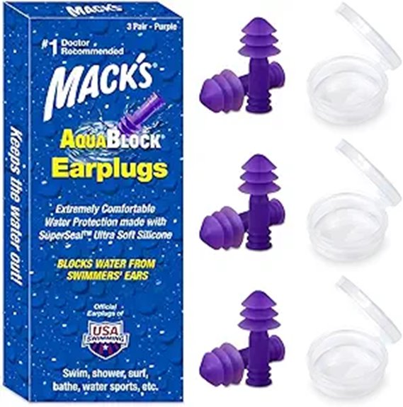 Top Reusable Silicone Earplugs for Swimmers on the Go 12 mack s aquablock waterproof earplugs