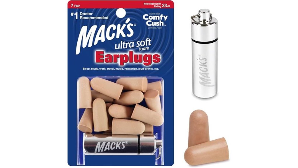 High NRR Earplugs That Silence Snoring Roommates 14 mack s seven pair foam earplugs