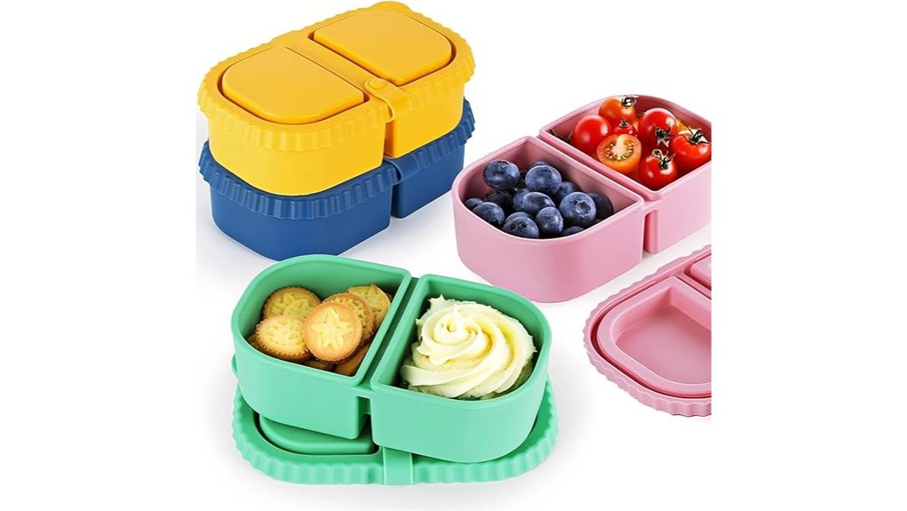 mactano 4 pack silicone containers