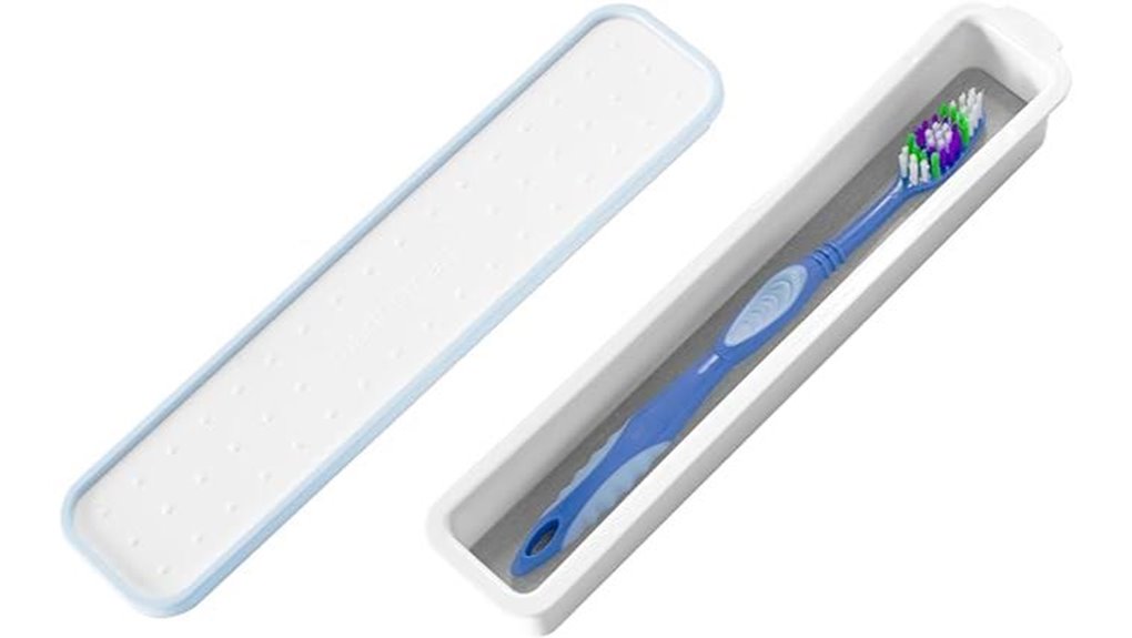 Top Toothbrush Cases That Actually Dry with Ventilation Designs 14 madesmart travel toothbrush drystone