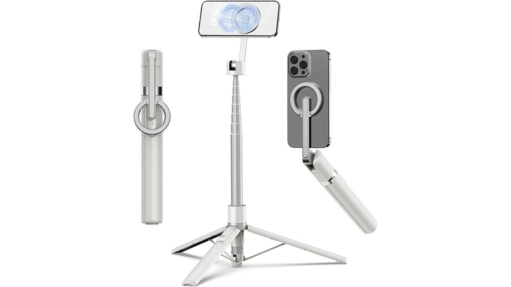 Quick-Setup Portable Phone Tripods with MagSafe Mounts 1 magnetic 68 inch selfie tripod