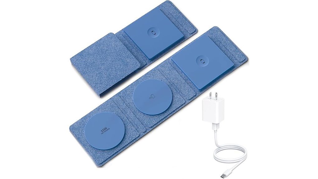 Compact Multi-Device Charging Docks With One Outlet Travelers 9 magnetic apple multi device charger