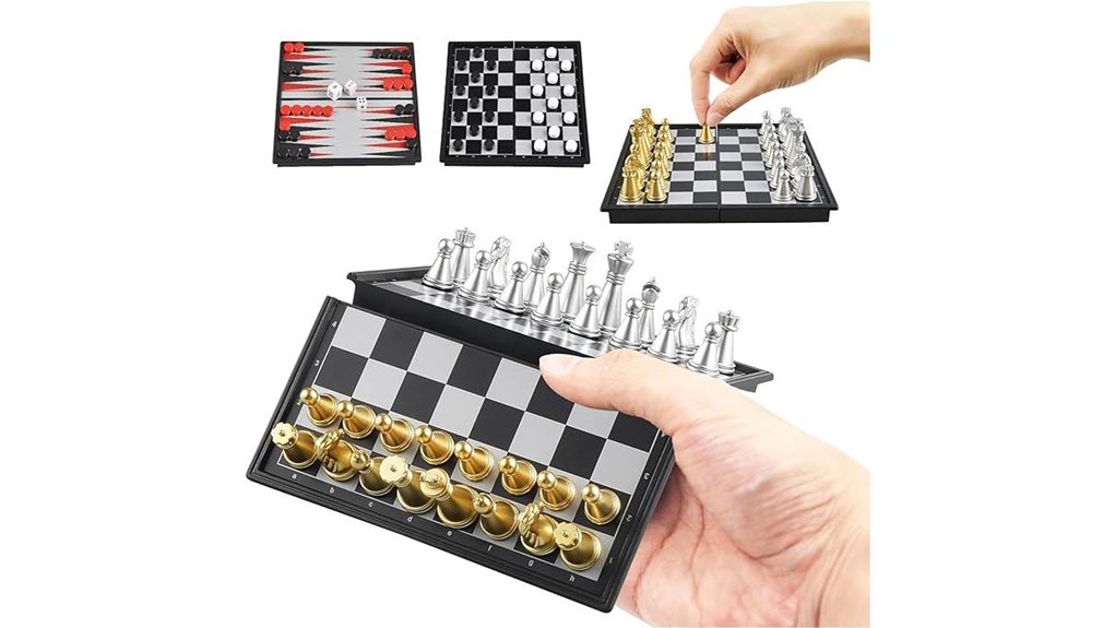 magnetic foldable travel trio