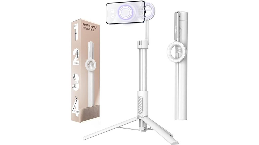 magnetic iphone tripod remote