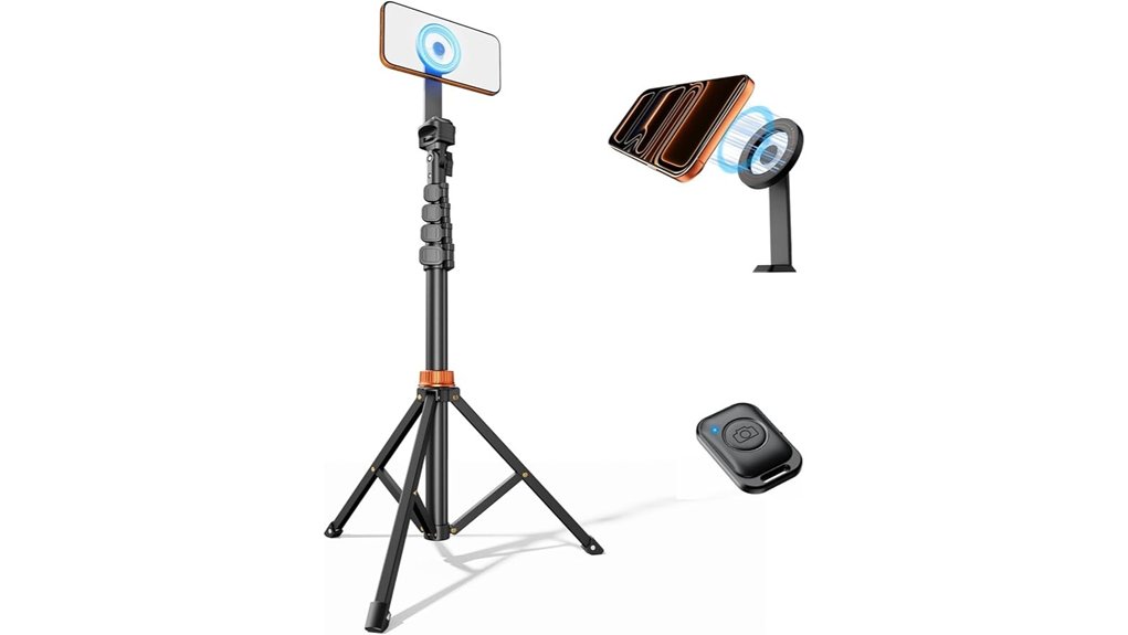 Quick-Setup Portable Phone Tripods with MagSafe Mounts 9 magnetic iphone tripod remote