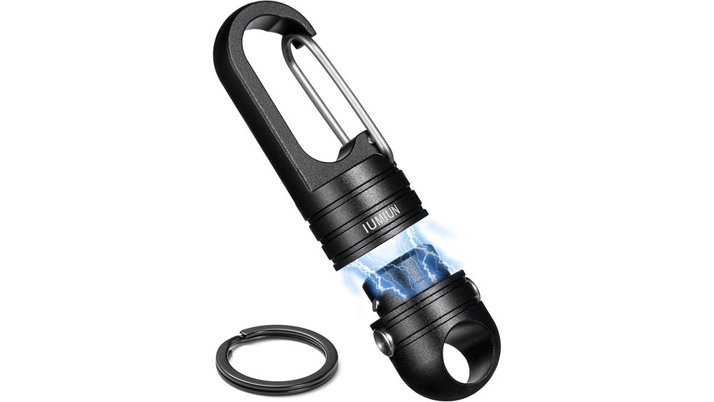 magnetic keychain spring lock