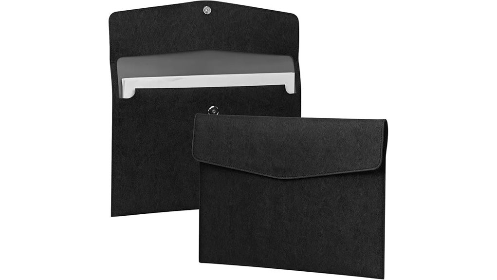magnetic leather file organizer
