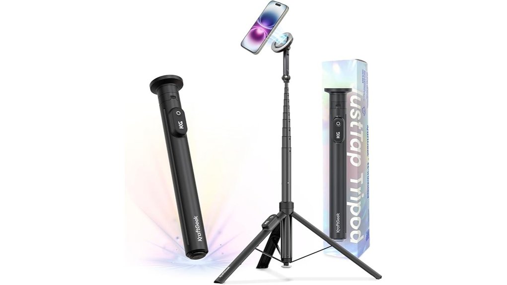 Quick-Setup Portable Phone Tripods with MagSafe Mounts 4 magnetic phone tripod stick