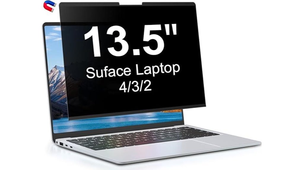 Top Laptop Privacy Filters for Café Workers That Stick Easy 14 magnetic privacy screen 13 5