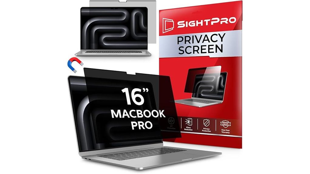 Top Privacy Screen Filters for Laptop Travel & Work 8 magnetic privacy screen macbookpro