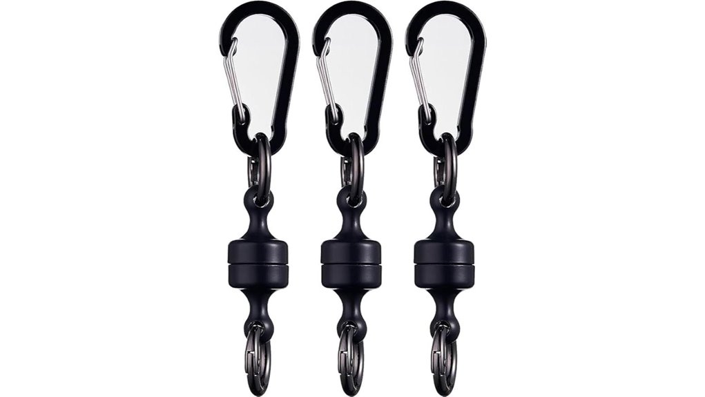 magnetic quick release fly carabiner