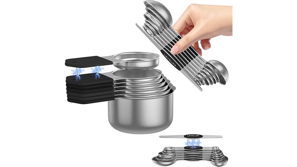 The Best Magnetic Measuring Spoons for Precise Cooking 14 magnetic stainless measuring set