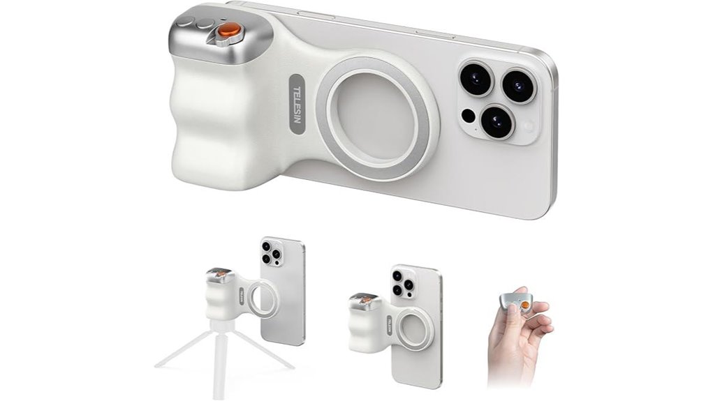 Phone Grips for Travel Photography—Secure One‑Hand Hold 15 magnetic wireless iphone shutter