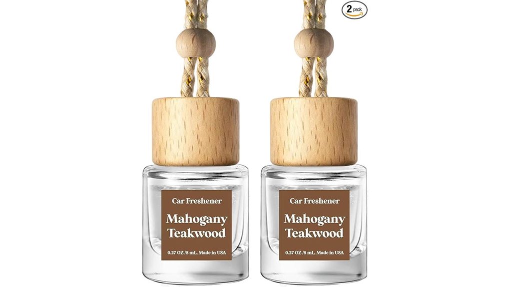 mahogany 2 pack car fresheners