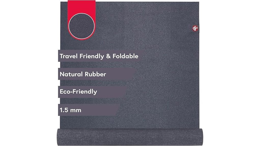 Travel Yoga Mats (Thin & Foldable): Portable Pad for the Road 12 manduka eko 1 5mm rubber
