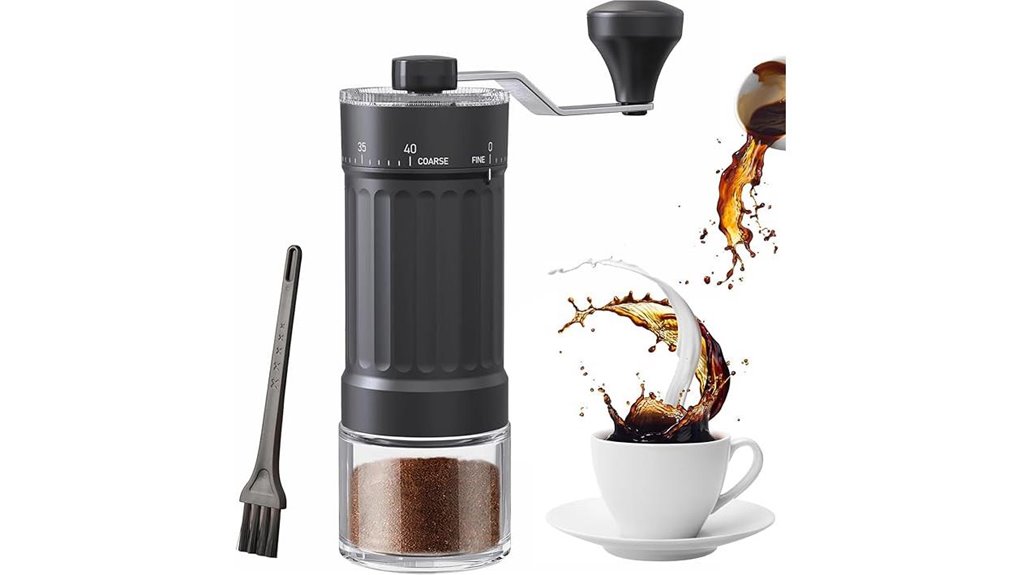 Best Manual Compact Portable Coffee Grinders for Travelers 12 manual 30g 40 setting grinder