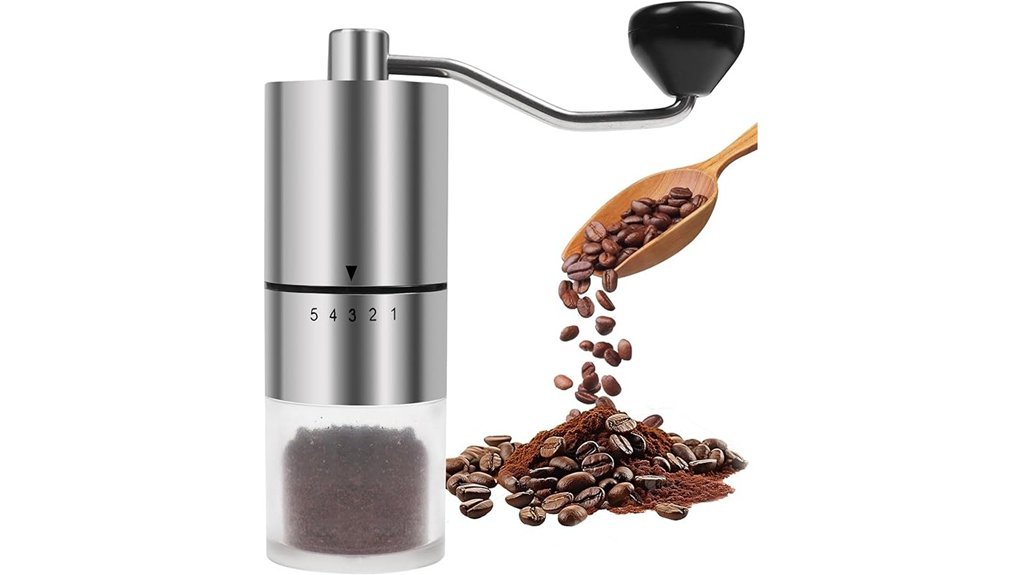 Coffee Grinders: Hand Crank vs Electric Travel Size—Best 11 manual ceramic burr grinder