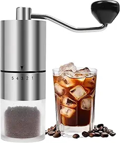 Best Manual Compact Portable Coffee Grinders for Travelers 13 manual portable 5 setting grinder