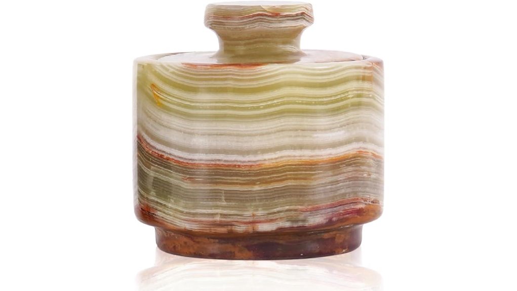 marbloos marble salt cellar