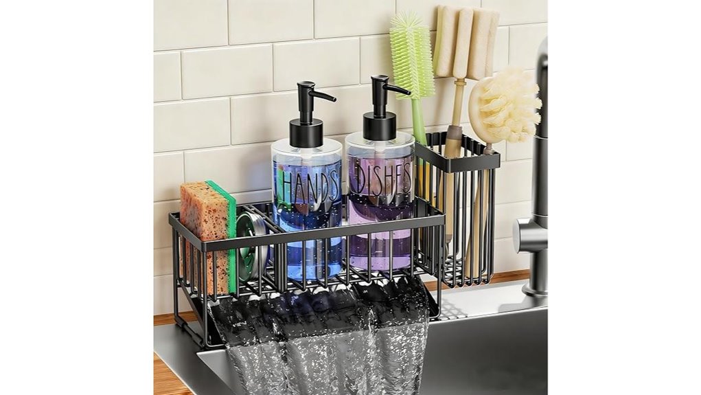 Best Dish Soap Dispenser With Sponge Holder 12 masadi 12oz glass dispenser