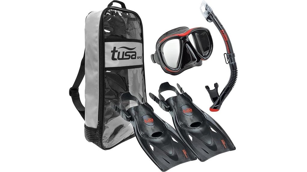 mask snorkel fins set