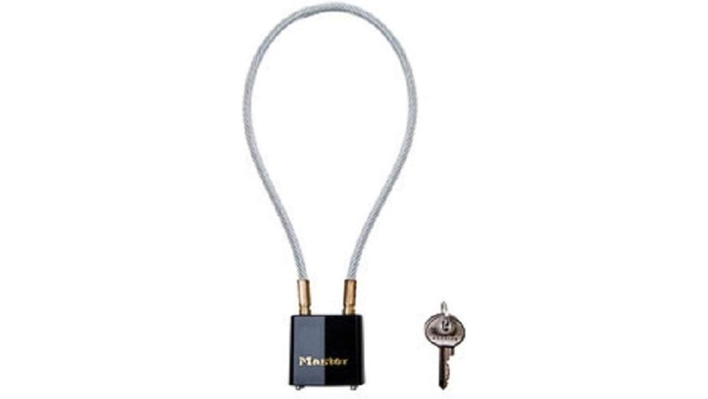 masterlock keyed cable lock