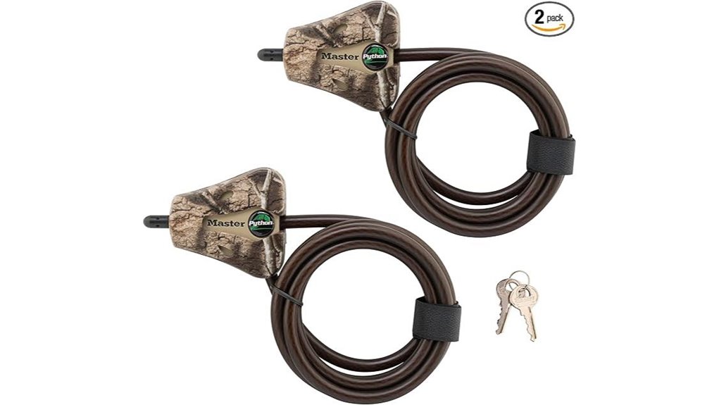 Top Cable Locks Hostels and Lockers Love (Long Shackle Options) 15 masterlock mossyoak cable pack