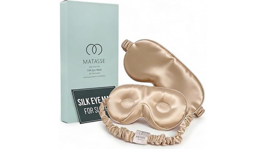 Travel Sleep Masks for Lash Extensions: Deep Eye Cups That Work 11 matasse silk 22 momme mask