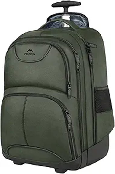 Best Lightweight Rolling Backpacks Multi‑City Travel Must‑Have 13 matein 17 inch green backpack