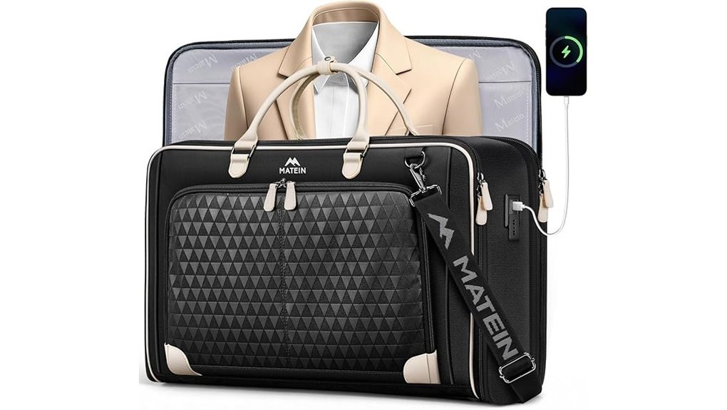 Best Carry‑Ons With Integrated Garment Sections(Suits/Dresses) 8 matein 5 suit garment bag