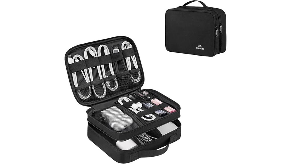 Best Organizer Cases for Plugs and Dongles (No Lost Adapters) 7 matein water resistant travel organizer